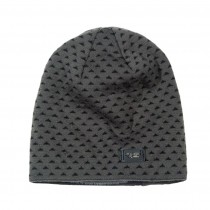 Stylish Winter Cap Men's Hat Wool Hat Knitted Hat Beanie Gray