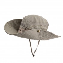 Summer Fold-up Fishing Hat Sun Protection Multi-functional Outdoor Flap Cap Gray