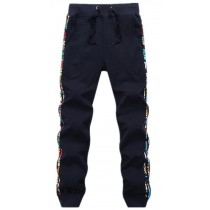 [Dark Blue] Boy's Running Clothes Soft and Cozy Sweatpants Flexible Jogger Pants