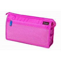 Quick Dry Mesh Shower Tote Shower Bag Portable Cosmetic Bag for Travel, Rose-red