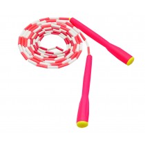 Bamboo shape Jump Rope Adjustable For Cross Training Fitness Rose Red&White