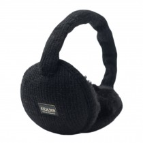 Black Woolen Winter Ear Warmer Foldable Earmuff Women/Men Fashion Ear Cover