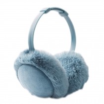 Blue Plush Winter Ear Warmer Foldable Earmuff Women/Men Fashion Ear Cover