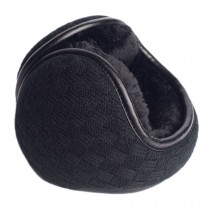 Check Black Winter Ear Warmer Foldable Earmuff Women/Men Fashion Ear Cover