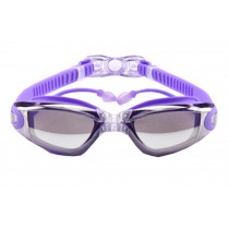 Fashion Goggles Adult Waterproof UV Protection Swim Goggles for Men Women Purple