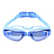 Fashion Goggles Adult Waterproof UV Protection Swim Goggles for Men Women Blue