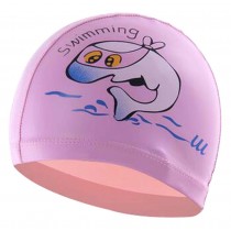 Children's Swimming Cap Waterproof Slip Swimming Cap Pink