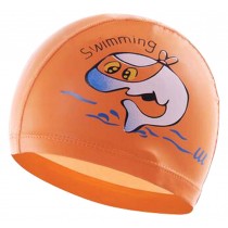 Children's Swimming Cap Waterproof Slip Swimming Cap Orange