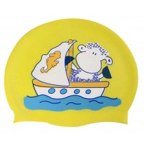 Cartoon Children's Swimming Cap Waterproof Slip Swimming Cap Yellow