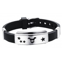 12 Zodiac Bracelets Titanium Steel Hand Ring Wristbands - Taurus