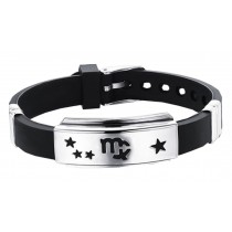 12 Zodiac Bracelets Titanium Steel Hand Ring Wristbands - Virgo