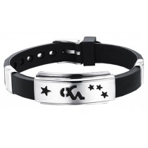 12 Zodiac Bracelets Titanium Steel Wristbands - Capricorn