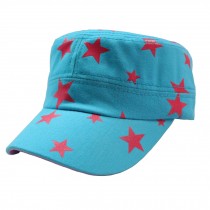 Adjustable Flat Cap Retro Style Hat Women Hat Travel Hat Sky Blue Caps