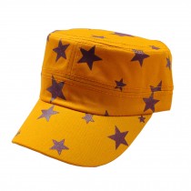 Retro Style Yellow Stars Hat Casual Hat Flat Caps for Women