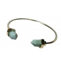 Charm Bracelets Charm Minimalist Metal Bangle Bracelet For Woman Green