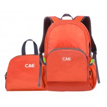 Folding Backpack??Portable And Versatile Waterproof Hiking Pack Orange-red