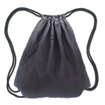 Gradient Mesh Sport Drawstring Backpack Travel Storage String Bag Custom Black