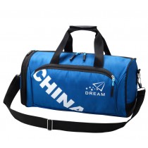 New Stylish Sport Fitness Bag Can Be Portable Travel Backpack [Blue]