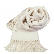 New Design Women Warm Tassel Scarf Fashion Shawl [White]