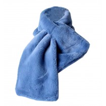 Stylish Ladies Winter Faux Fur Scarves Plush Scarf Neckerchief Blue
