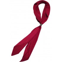 Crushed Red Wine Scarf Thin Long Scarf Woman Tie