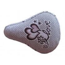 Children's Bicycle Seat Cover Cushion Cover Double Linen Seat Cover Love