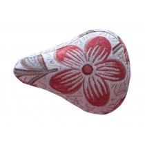 Children's Bicycle Seat Cover Cushion Cover Double Linen Seat Cover Red