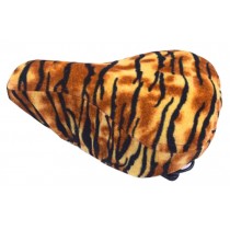 Cycling Cushion Cover Plush Surface Seat Cover Fashion Seat Cover Tiger Pattern