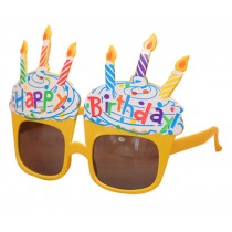 Cartoon Birthday Party Glasses Birthday Decorative Set Of 3