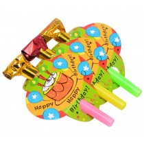 Cute Birthday Party Blowers/Noisemakers For Kids(Color Random) 20 Pcs