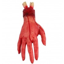 Set of 2 Halloween Scary Decorations Fake Bloody Body Parts Props [B]