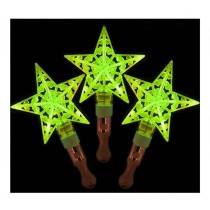 Set of 3 Light Sticks, Light up Toys Glow Stick Party Favors, Stars [Green]
