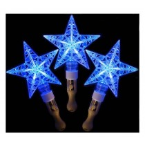 Set of 3 Light Sticks, Light up Toys Glow Stick Party Favors, Stars [Blue]