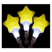 Set of 3 Light Sticks, for Party Supplies, Festivals, Stars [Yellow]