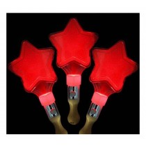 Set of 3 Light Sticks, for Party Supplies, Festivals, Stars [Red]