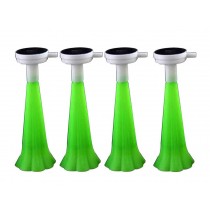 Set of 4 Plastic Vuvuzela Stadium Horn Noise Maker for Football Games [Green]