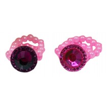 Set Of 3 Lovely Ring Cute Baby Ring Princess Jewelry Random Color