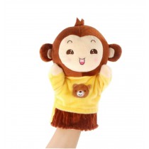 Soft Plush Cute Animal Babies Children Hand Puppet Toys Gift Little Monkey
