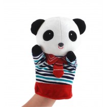 Soft Plush Cute Animal Babies Children Hand Puppet Toys Panda Red