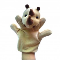 Cute Rhinoceros Child Plush Hand Puppets