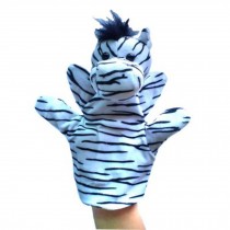 Lovely Zebra Plush Hand Puppets Child Toy