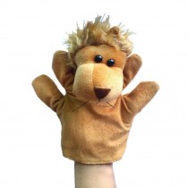 Cute Lion Plush Hand Puppets Child Toy