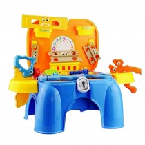 Creative Kids Pretend Play Toy Carpenter Tools Playset Stool