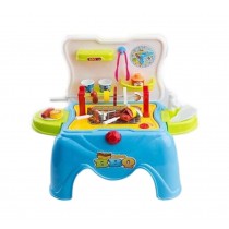 Creative Kids Pretend Play Toy Kitchen Playset Stool BBQ Blue