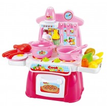 Creative Kids Pretend Play Toy Children Kitchen Playset Toy Pink