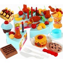 Creative Play Food Play Kitchen Set for Kids over 3Years, Fruit Cake, Blue