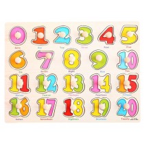 [Numbers] Finger Training Peg Puzzle Create Imagination Educational Wooden Toy