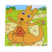 2 Pieces Lovely kangaroo Children Puzzle Puzzles