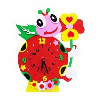 DIY Kids 3D Sticker Simple Handmade Clock Supplier Educational Toy [Beatle]