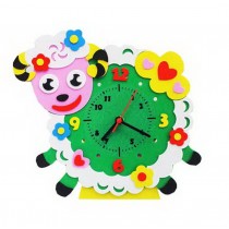 DIY Kids 3D Sticker Simple Handmade Clock Supplier Educational Toy [Sheep]